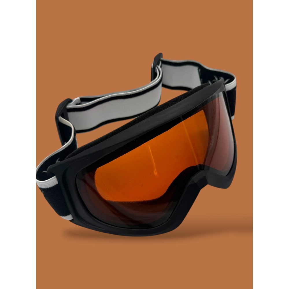 Gordini Crest Ski Snowboard Goggles Amber Lens Black White Strap